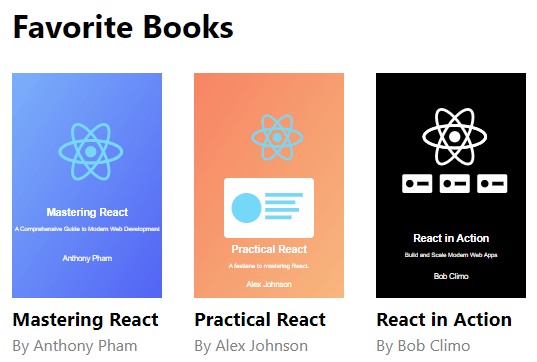 React Props App - book app