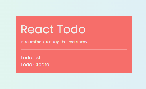 React Todo App Initial