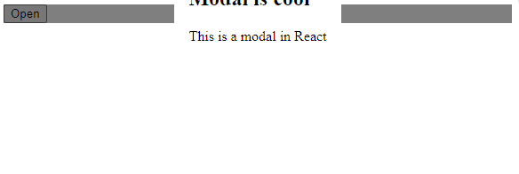React Portals - Broken Modal